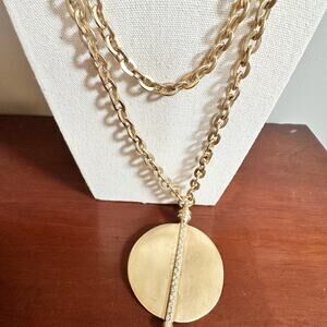 Vintage Paige Novick Chunky  Gold Chain Retro Heavy Statement Necklace Jewelry